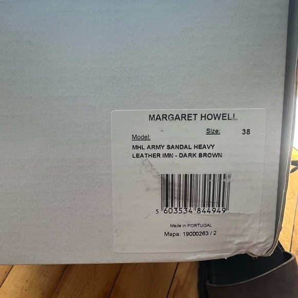 MHL Margaret Howell Leather Sandals size 38 UK5 - Picture 3 of 4